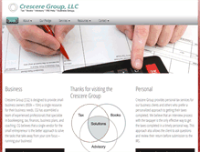 Tablet Screenshot of cresceregroup.com